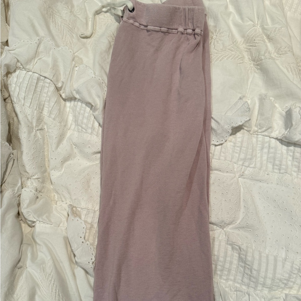 Mauve straight leg sweatpants